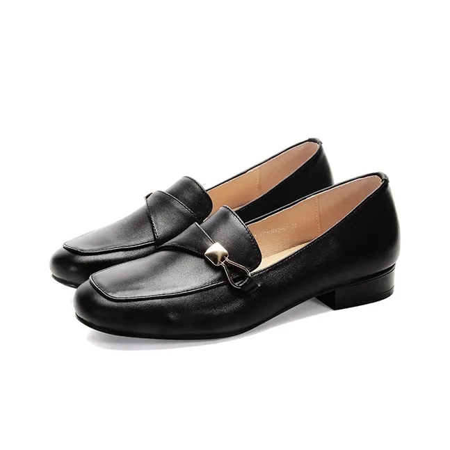 LESELE Loafers Women's Black/Khaki Brown-2