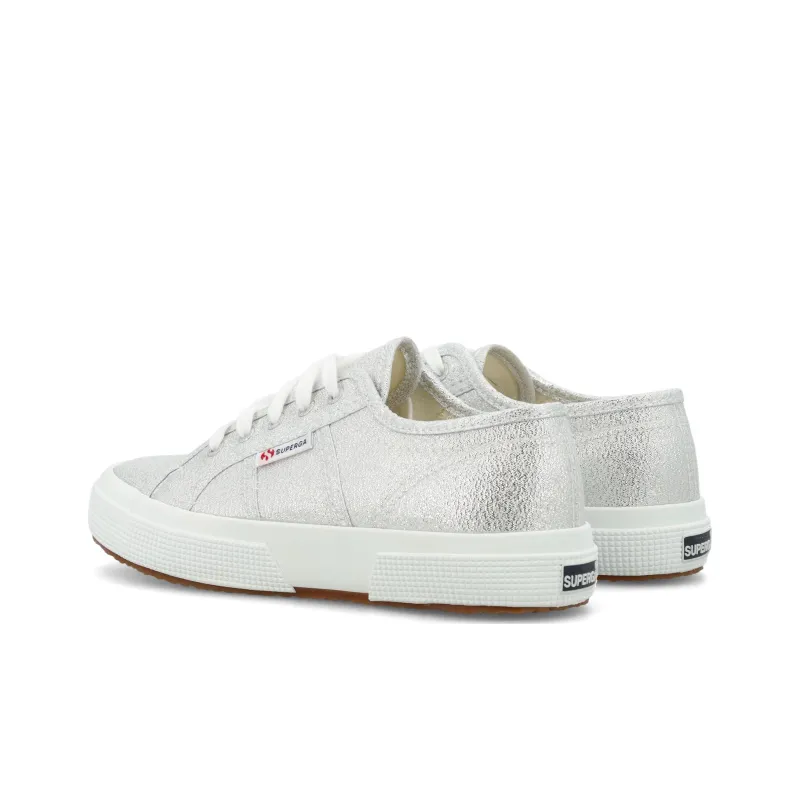 SUPERGA 2750 LAMEW Anti Slip Wear Resistant Low Top Skateboard Shoes Women's Silver-4