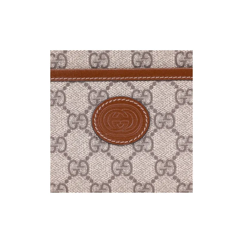 GUCCI Canvas With Leather Box Bag Shoulder Bag Crossbody Bag Mini Unisex Ebony/Brown-4