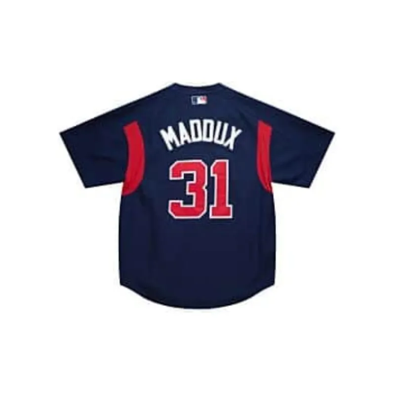 Mitchell Ness 'MLB Atlanta Braves 2003 Greg Maddux' Batting Practice Jersey-1