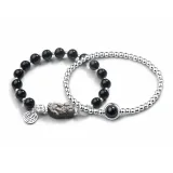 Chinese Auspicious Animal Fortune Bead Stacking Beaded Bracelet