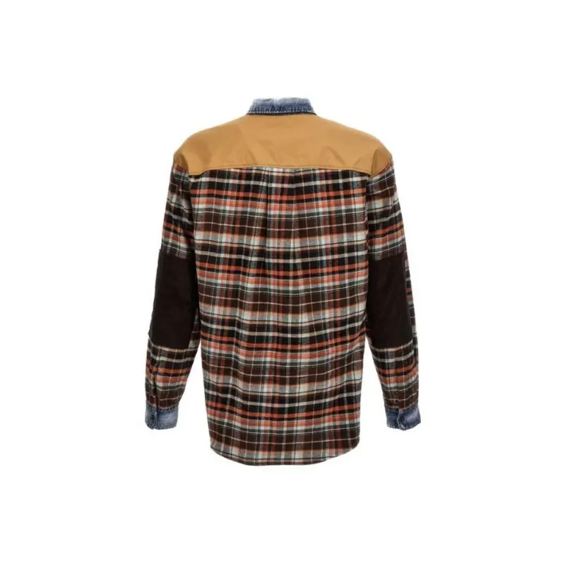 DSQUARED2 Denim details Check pattern Shirt-1
