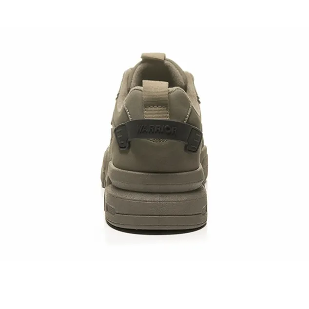 Warrior Anti Slip And Wear Resistant Breathable Balance Low Top Outdoor Shoes Men's Coffee-3