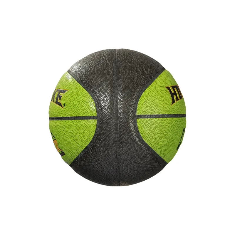 HONGKE Moisture Absorbing Leather Basketball Green Black Size 7 Training Unisex-3
