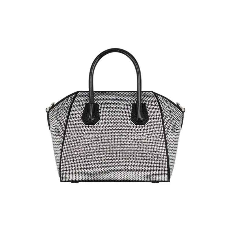 Givenchy Antigona Satin Shoulder Bag, Crossbody Bag, Handbag Mini Women's Black-3