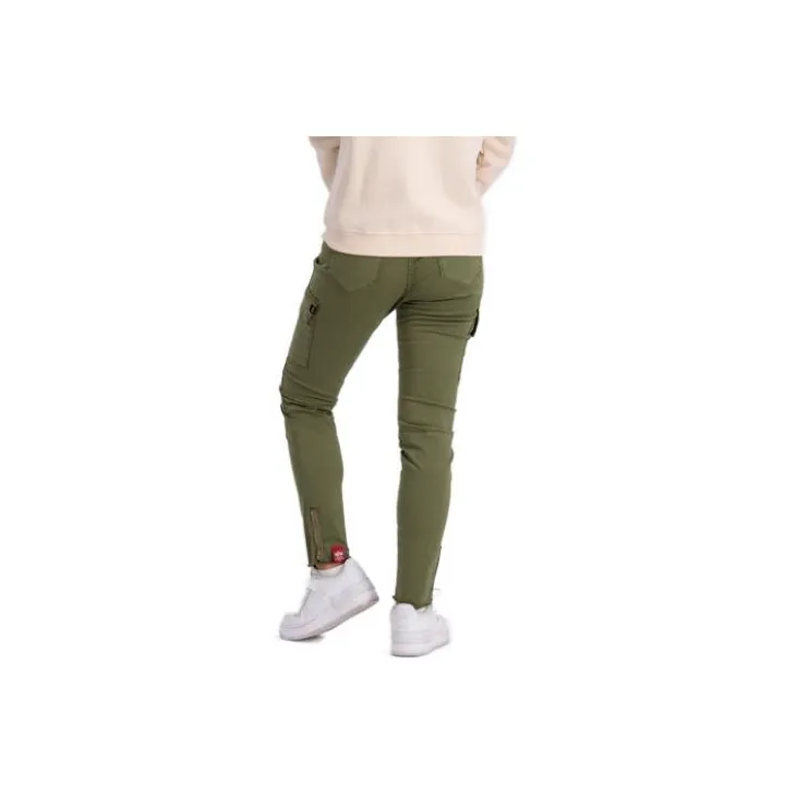 Alpha Industries Casual Pants Women's Green-1