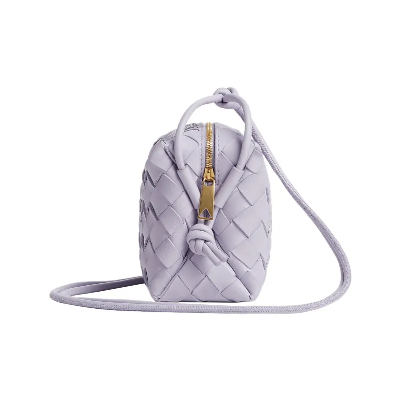 Bottega Veneta LOOP Sheepskin Camera Bag Storage Bag Handheld Crossbody Bag Shoulder Bag Women's Oyster Purple-1