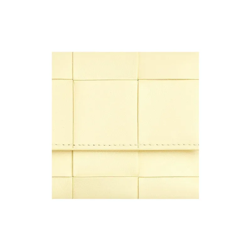 Bottega Veneta CASSETTE Sheepskin With Cow Leather Wallet Regular Women's Light Yellow-4
