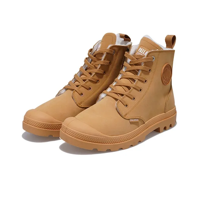 Palladium Crew Martin Boot High Top Women's Wheat Yellow-2