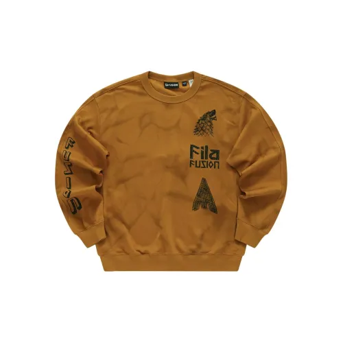 FILA FUSION WORKWEAR Sweatshirts Men Leaves Falling Yellow