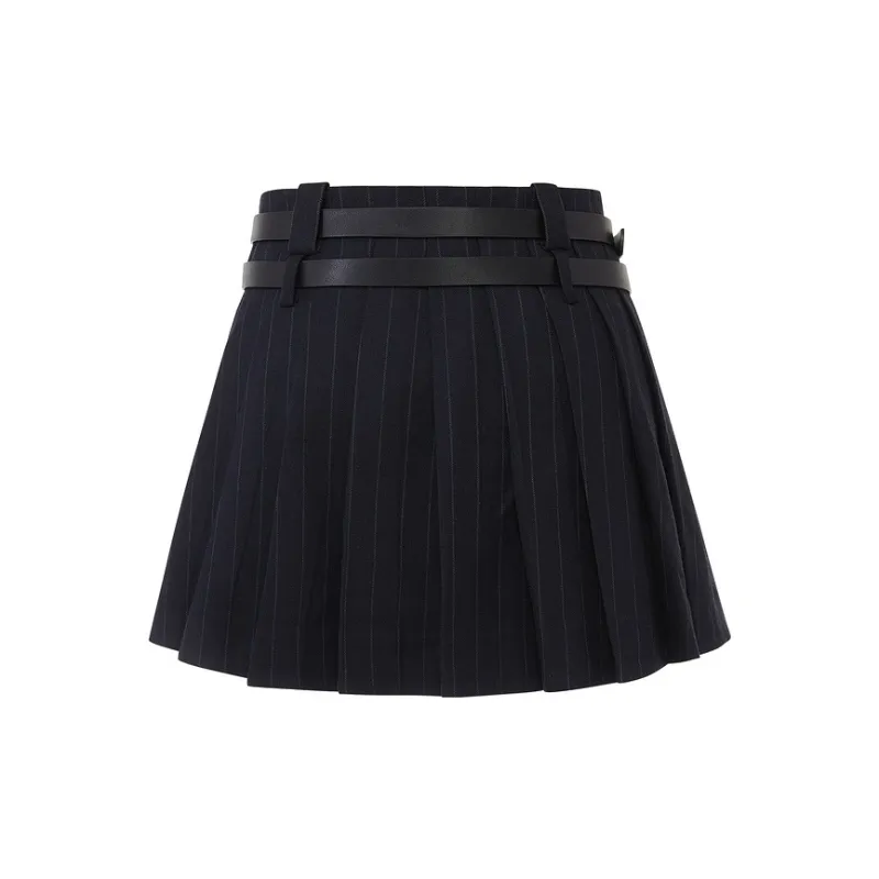 D'zzit Casual Short Skirts Women's Dark Blue-1