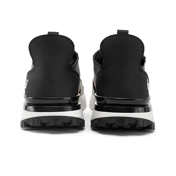 WALKSOUL Casual Shoes Men Low Top Black/Beige-5