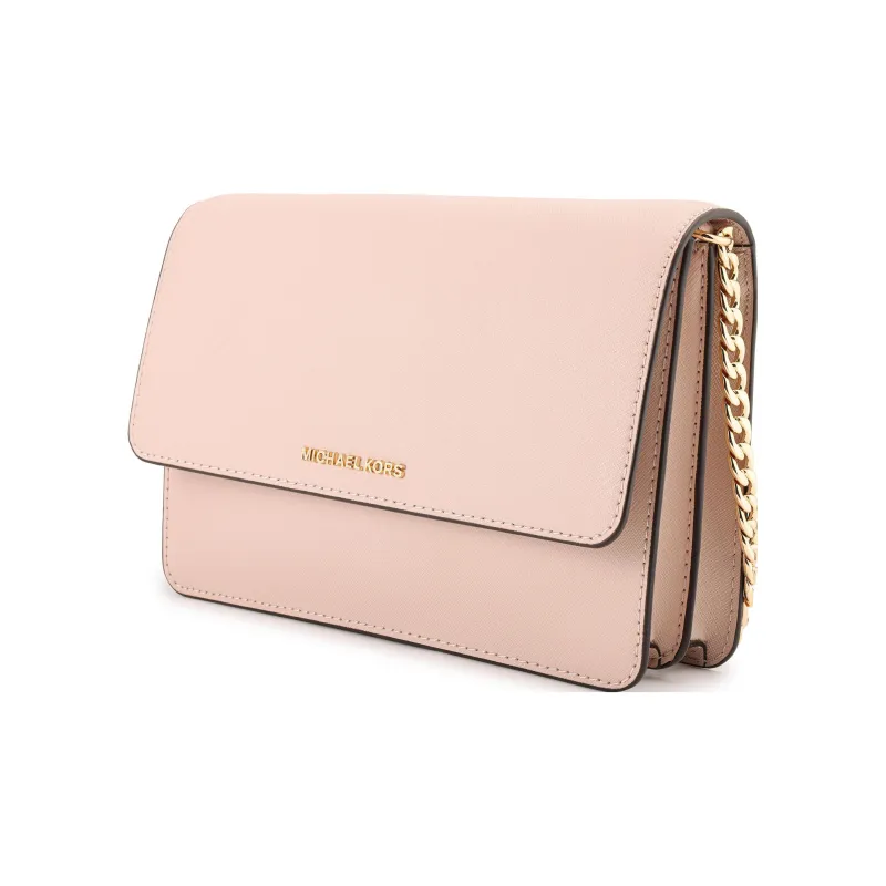 MICHAEL KORS Leather Envelope Bag, Shoulder Bag, Crossbody Bag Women's Milk Tea Pink-1