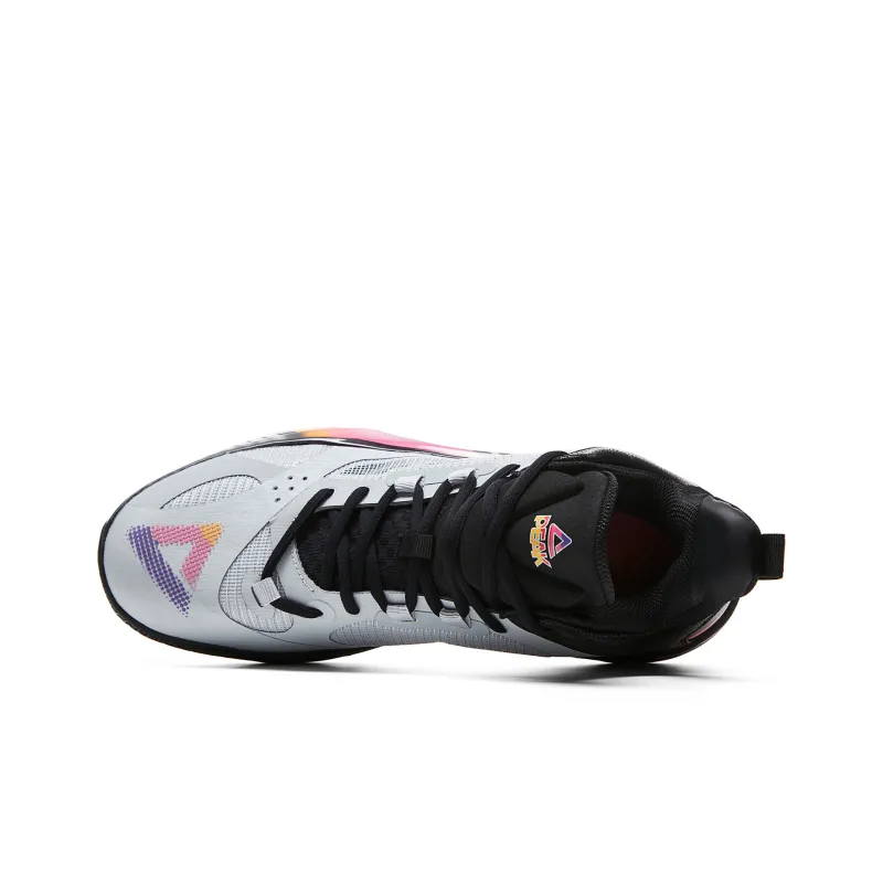 PEAK Flash 5 Generations Taichi Slip Resistant Low Top Basketball Shoes Men's White Gray-3