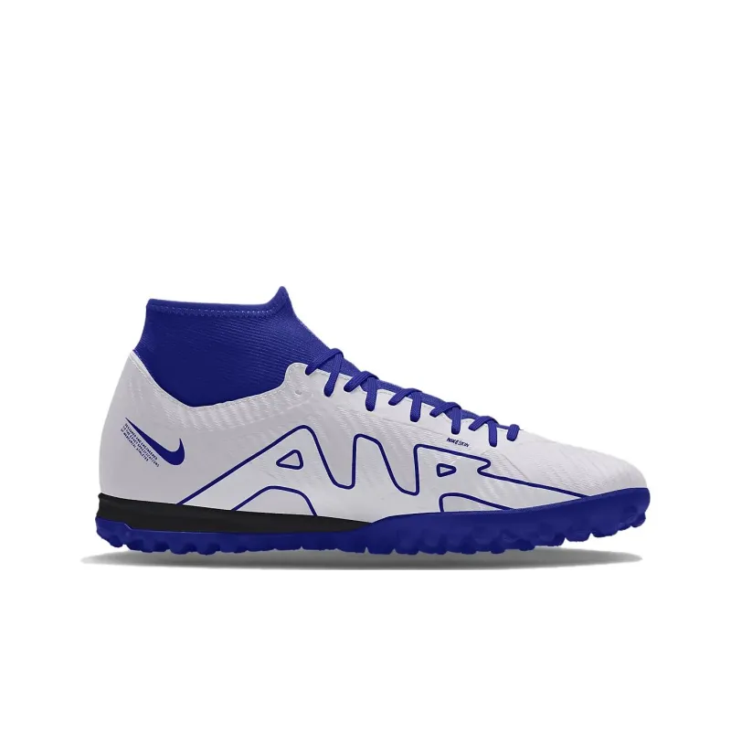 Nike Zoom Mercurial Superfly 9 Academy FG Cushioning Wear Resistant Soccer Shoes Unisex Blue White-1