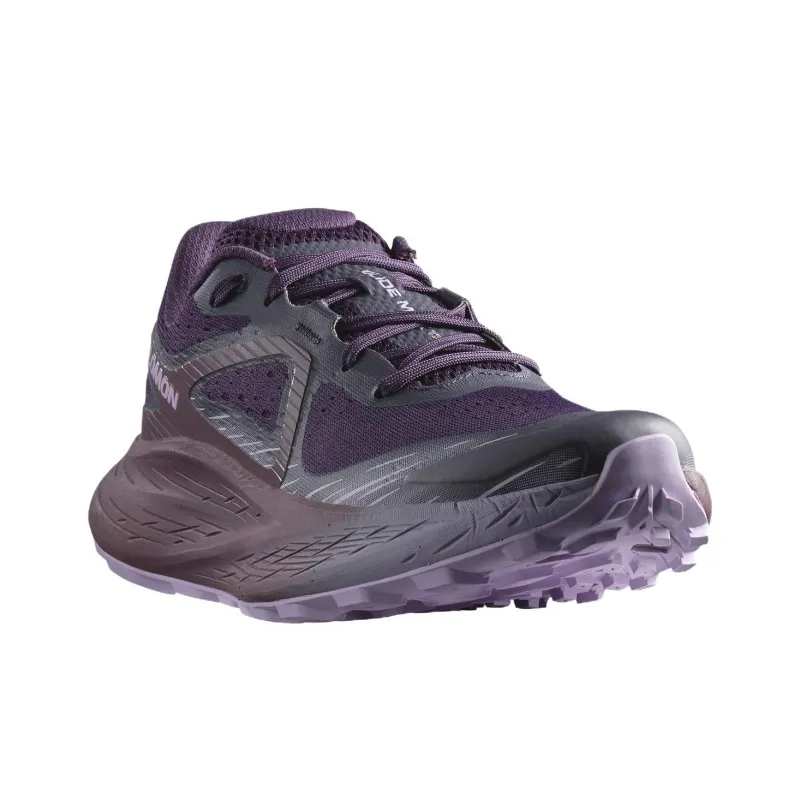 SALOMON Glide Ma Slip Resistant Low Top Running Shoes Women's Purple-2