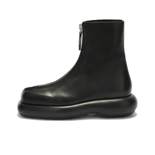 JIL SANDER Zip-up Leather Boots