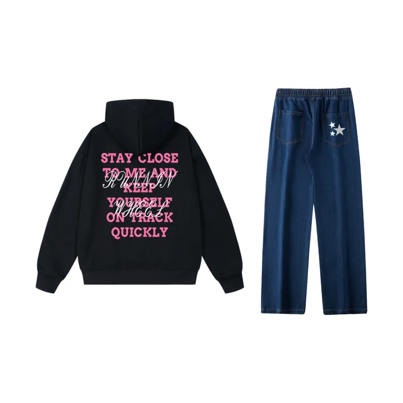 RUNNINWHEEL Sweatshirt Sets Unisex-24
