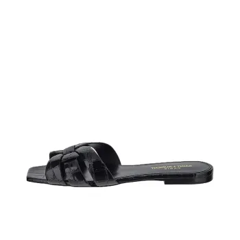 SAINT LAURENT Tribute Slip On Mules Women's