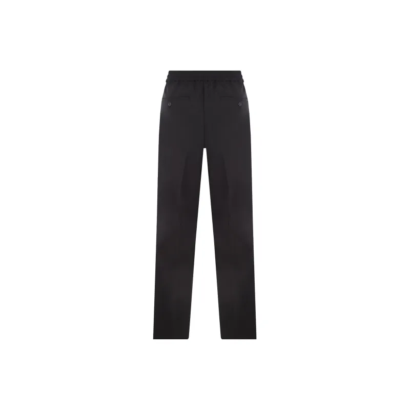 Ami Paris High Waist Straight Leg Trousers-1
