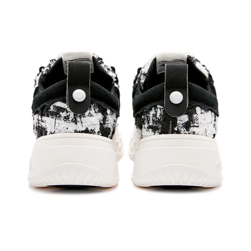 Champion Anti Slip Wear Resistant Low Top Skateboard Shoes Women's Black-3
