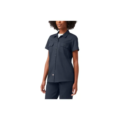 Dickies Shirts Women's Dark Marine Blue