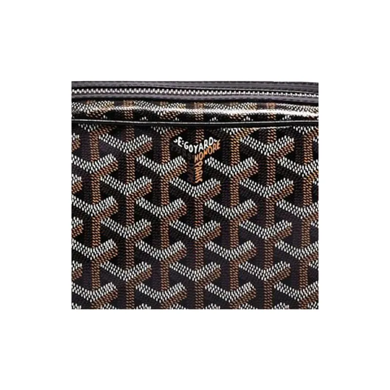 GOYARD Cap-Vert Canvas With Leather Camera Bag Shoulder Bag Crossbody Bag Small Size Unisex Black/Red-3