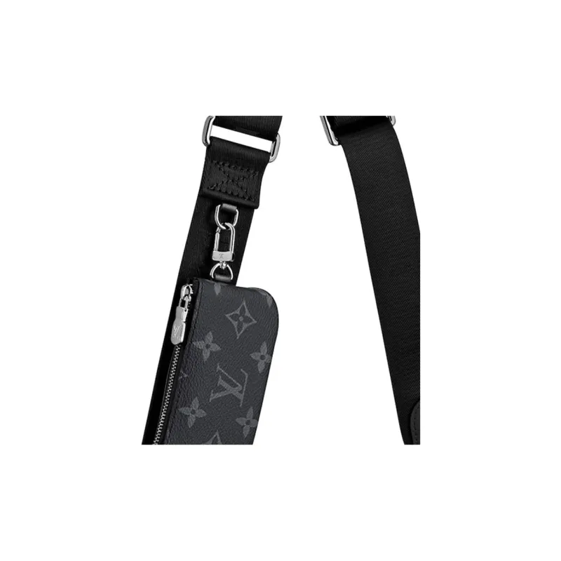 LOUIS VUITTON Trio Messenger Monogram Eclipse Reverse Gray-7