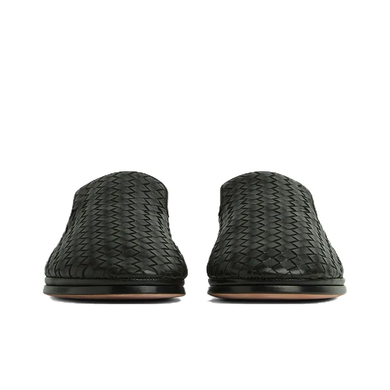 Bottega Veneta Intrecciato Motif Slip-On Shoes-2