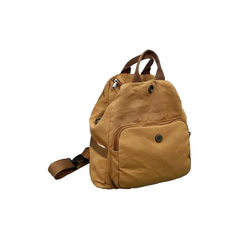 UNITE STAR Canvas Hand held Backpack Medium Size Unisex Black/White/Brown-9
