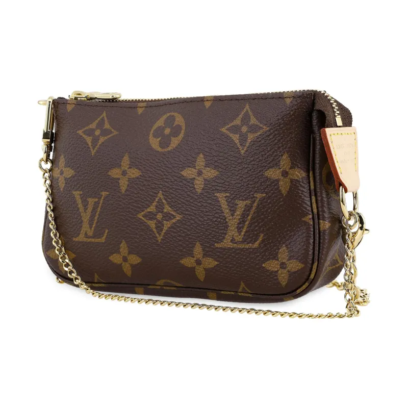 LOUIS VUITTON Mini Pochette Accessories On Chain Monogram-1