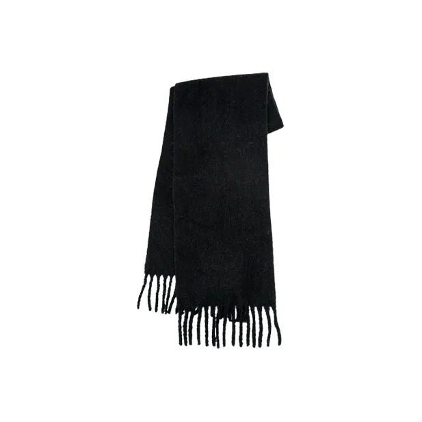 NAME.S Wool Blend Knit Scarves Women's Morandi Color Box Shopping Bag-0