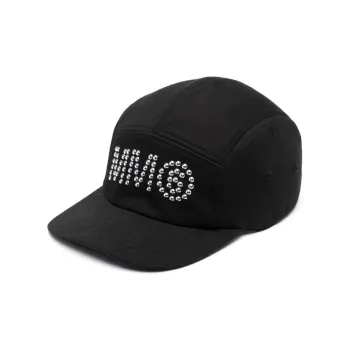 MM6 Maison Margiela Kids Logo Studded Cotton Cap