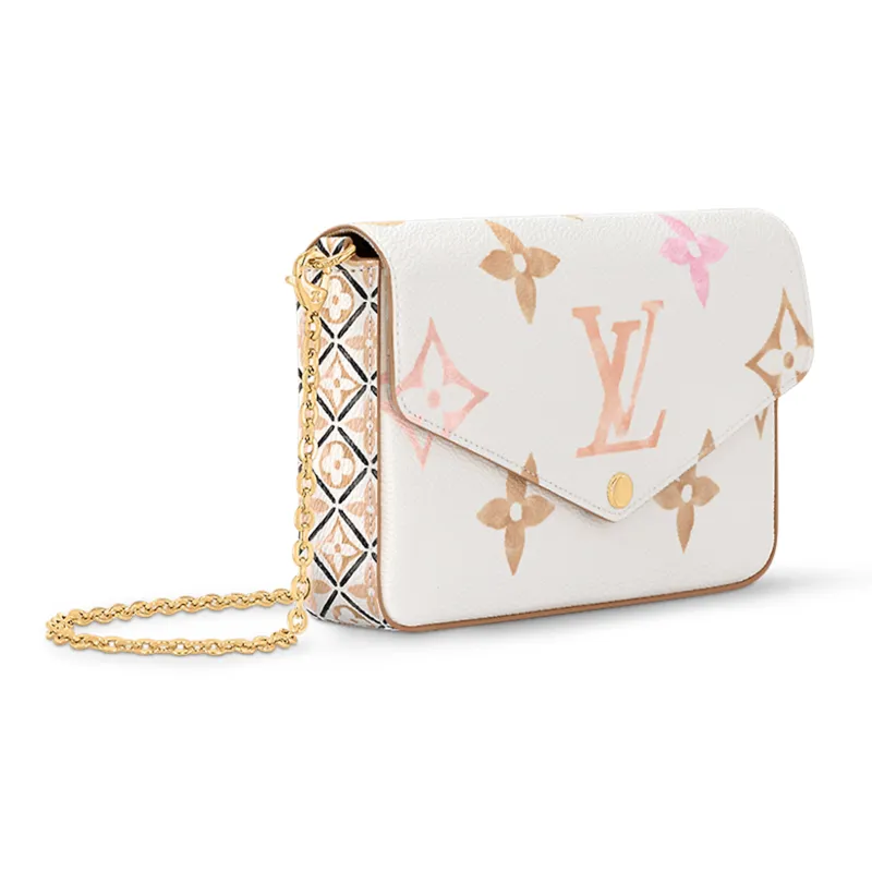 LOUIS VUITTON Felicie Pochette Beige-1