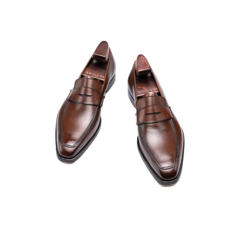 George Cleverley Loafers Men's Dark Brown-2