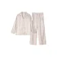 Women's Apricot White Stripes Gradient