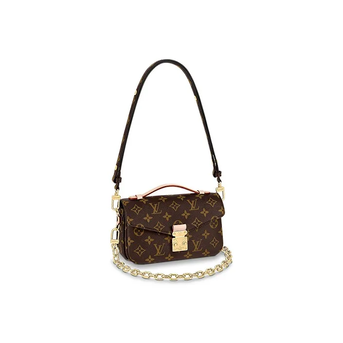 LOUIS VUITTON Pochette Métis East West Monogram Canvas Brown-0