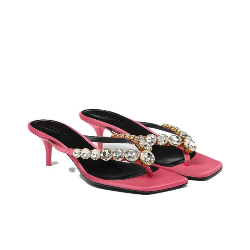 VERSACE JEANS Flip Flops 4.5cm Women's Red-2
