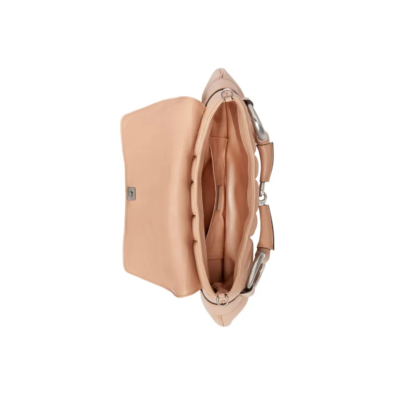 GUCCI Horsebit 1955 Quilting Leather Shoulder Bag Handbag Shoulder Bag Women's Pink-7