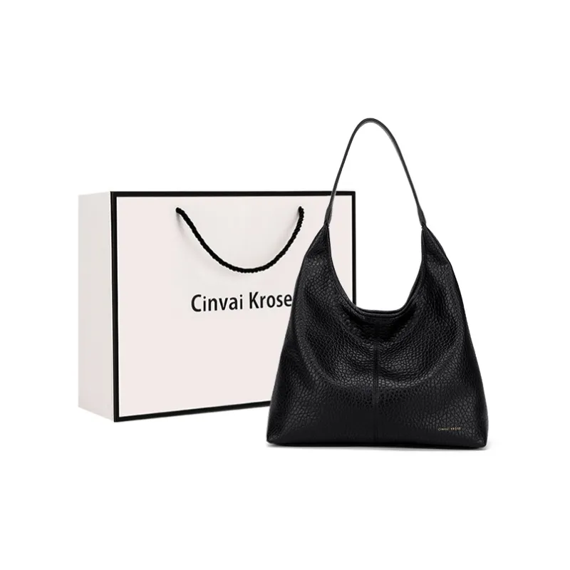 Simvay Clos PU One Shoulder Tote Tote Bag Shopping Bag Shoulder Bag Large Size Women's Ecru/Black/Coffee Brown-7