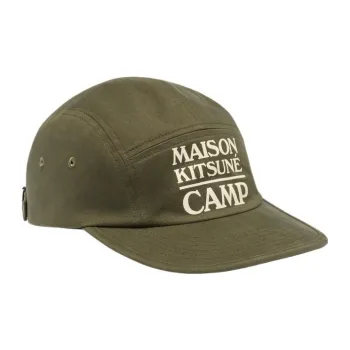 Maison Kitsune Baseball Caps Unisex Green