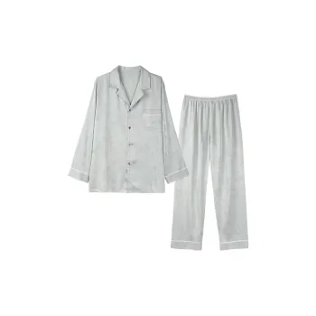 IIZZINI Pajama Set Men's Silver Gray
