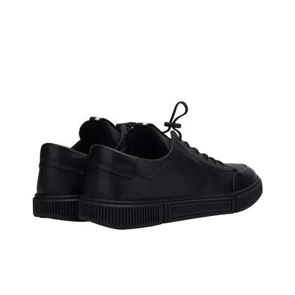 TIMOTHY&CO. Low-Top Skateboard Shoes Men's Black-3