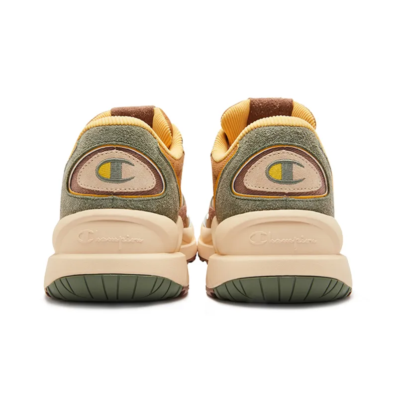 Champion Slip Resistant Low Top Chunky Sneakers Men's Yellow Brown-3