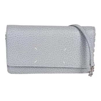 Maison Margiela Calfskin Shoulder Bag, Crossbody Bag, Wallet Women's Light Blue