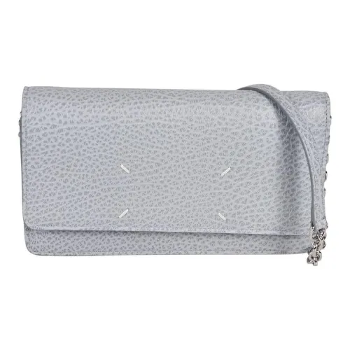 Maison Margiela Calfskin Shoulder Bag, Crossbody Bag, Wallet Women's Light Blue