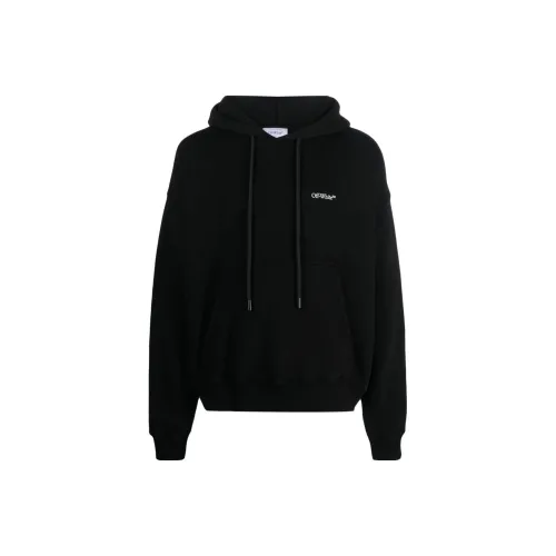 OFF-WHITE Scratch Arrow-print Cotton Hoodie