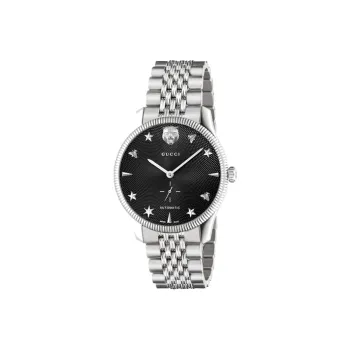 GUCCI Wrist Watch Automatic Mechanical Movement Stainless Steel Watchband 40mm Black Dial Men's Watches