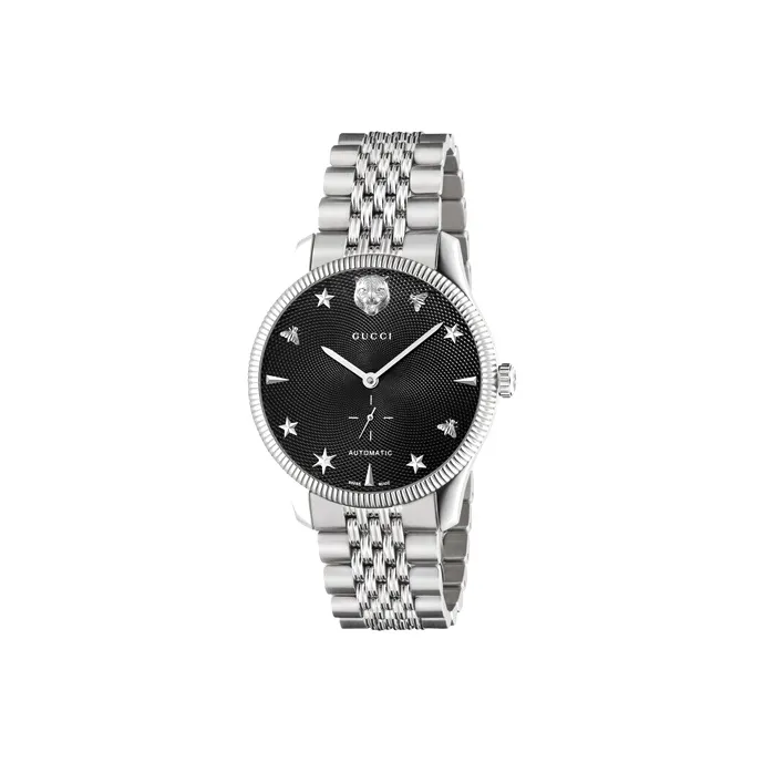 GUCCI Wrist Watch Automatic Mechanical Movement Stainless Steel Watchband 40mm Black Dial Men's Watches-0