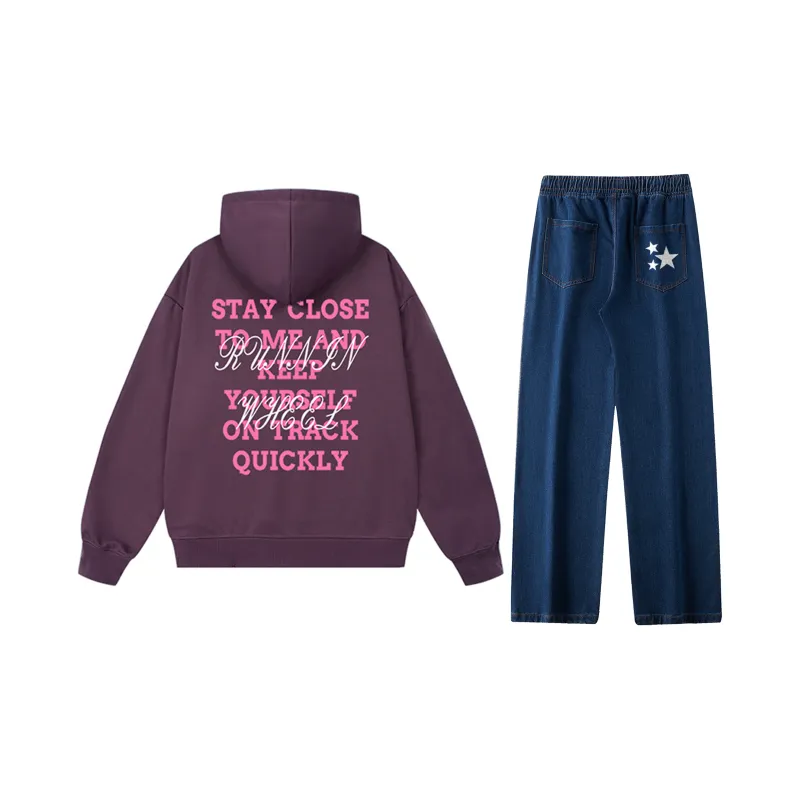 RUNNINWHEEL Sweatshirt Sets Unisex-30